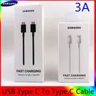 Оригинальный кабель A71 Samsung с USB C на Type C, USB 3,1, Сверхбыстрая зарядка, двойной провод типа C для Galaxy Note 10 Plus 10 + S20 S10 Plus