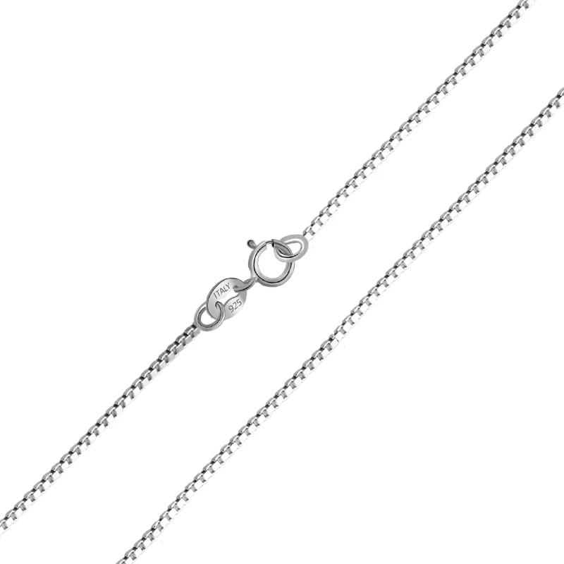 

Lotus Fun Real 925 Sterling Silver Fine Jewelry High Quality Classic Design Box Necklace Chain for Women Acessorio Collier Gift