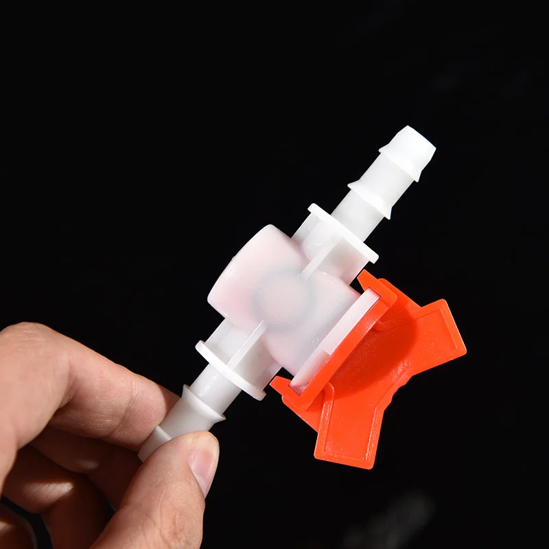 

4mm 6mm 8mm 10mm 12mm 16mm 20mm 25-25 16-20 32 Hose Barb Two Way Plastic Ball Valve Aquarium Garden Micro Irrigation Connector