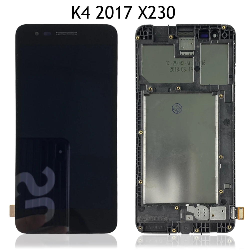 Оригинальный ЖК-дисплей для LG K4 2017 X230 X230i X230K сенсорный экран дигитайзер с рамкой в