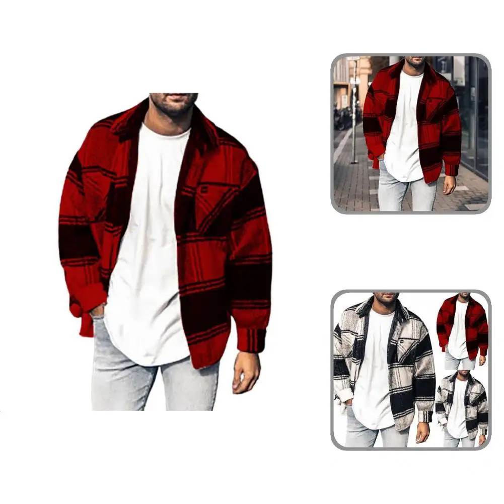 

Fashion Chic Gentleman Vintage Coat Cotton Blend Jacket Breathable for Dating