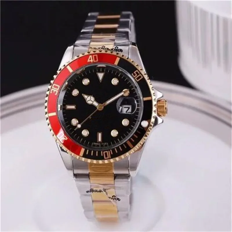 Relojes Hombre часы мужские модные кварцевые часы мужские s часы лучший бренд класса люкс бизнес часы Relogio Masculino Прямая - Цвет: Two-tone Black Red