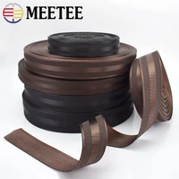 meetee 5meters 25 38mm polyester nylon webbing tapes diy safety seat backpack pet strap belt strapping bias binding tapes