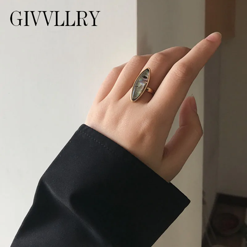 Разноцветные корейские кольца из смолы для женщин винтажное шикарное