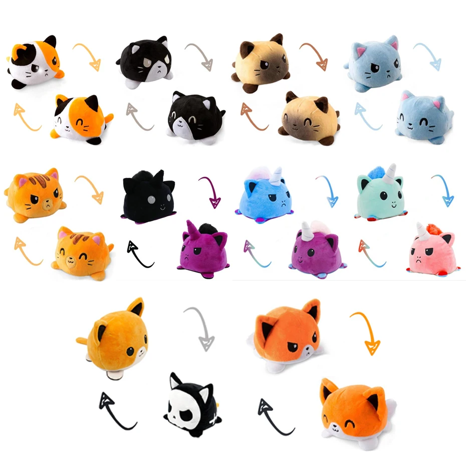 

Double-Sided Flip Cat Dog Kids Soft Gift Plushie Animals Unicorn Double-Sided Flip Doll Toy Peluches For Peluche Plush Toy 2021