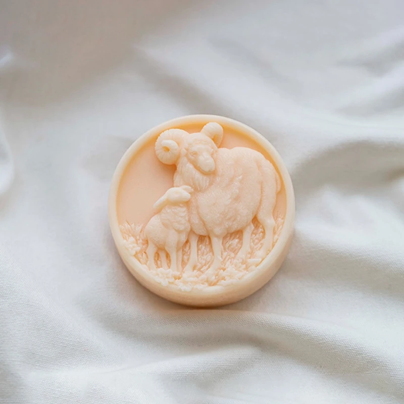 

3D Sheep Silicone Mold for Baking Chocolate Cake Dessert Mould Pastry Mousse Plaster Candle Making DIY Tools