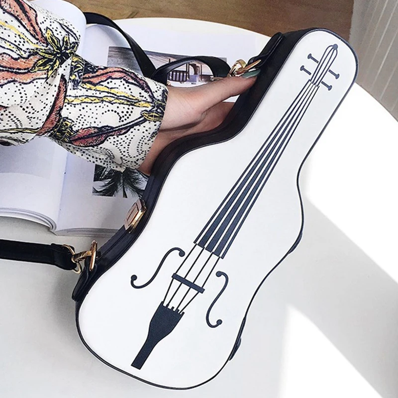 Стильная сумка на плечо из искусственной кожи в стиле скрипки женская