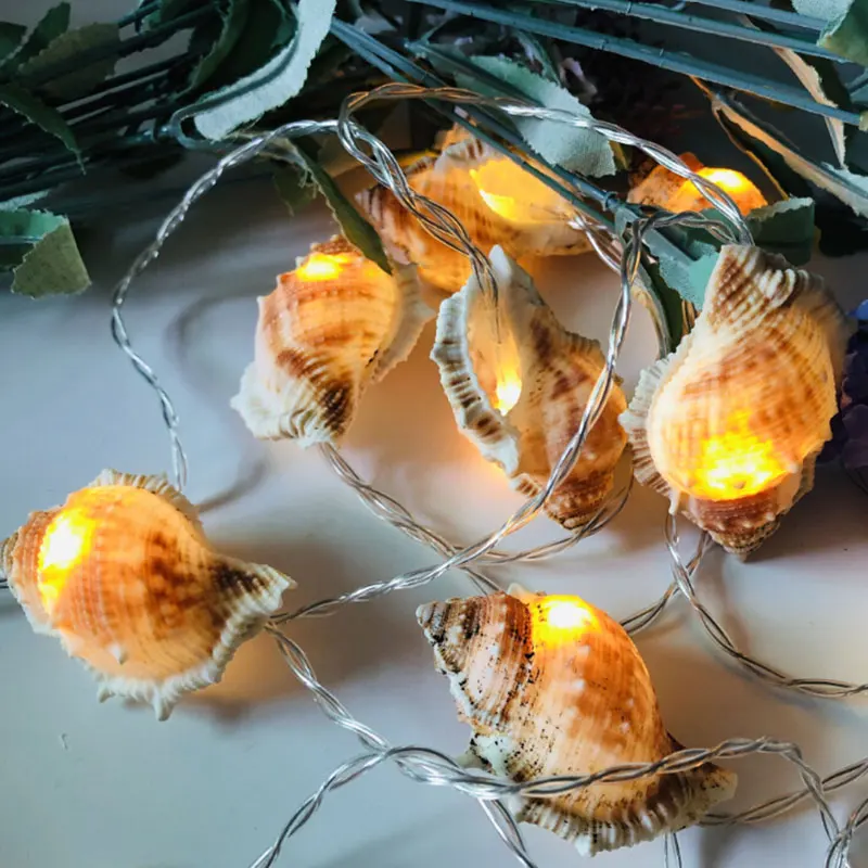 

10 LEDs String Light Conch Lights For Hawaii Party Christmas Wedding Decoration