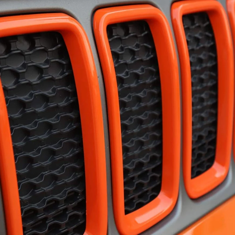 Передняя сетчатая решетка гриль Вставки отделка сетка вставка защита для Jeep Renegade