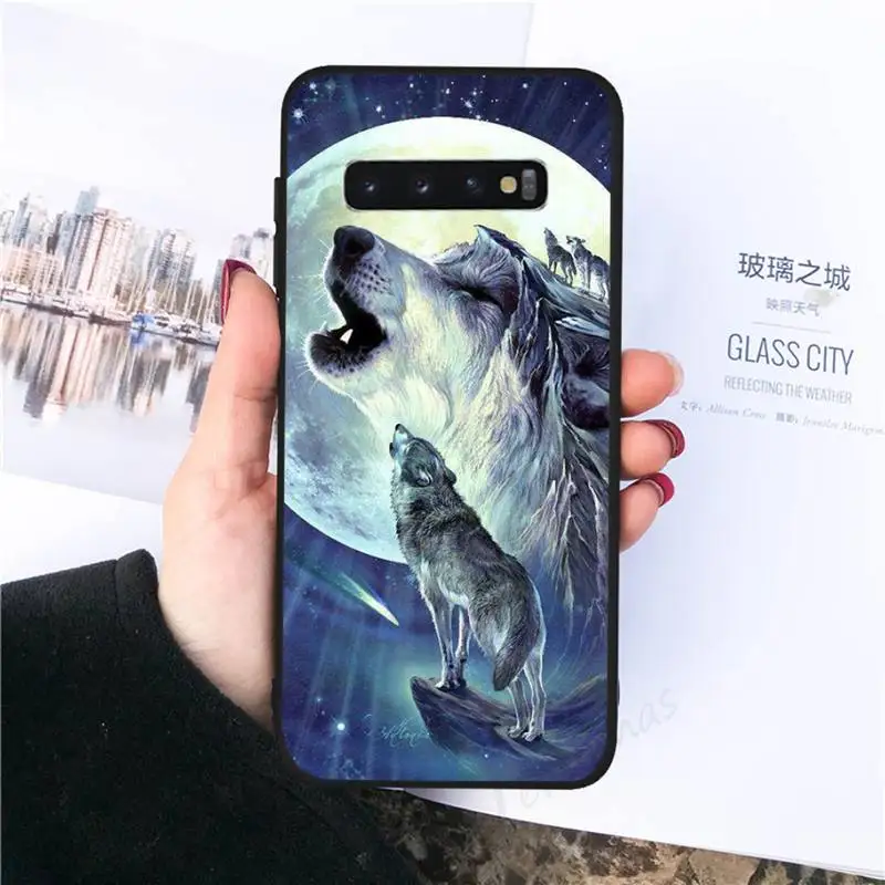 

Wolf face animal Phone Case For Samsung galaxy S 7 8 9 10 20 edge A 6 10 20 30 50 51 70 note 10 plus