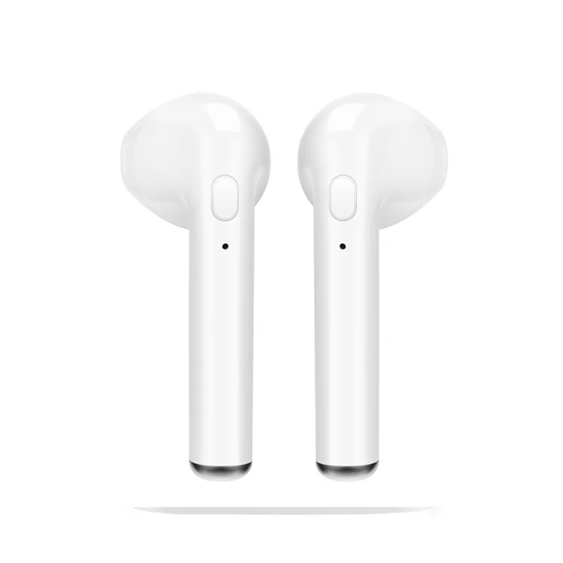 white earphone I7s TWS Bluetooth наушники туры Беспроводная гарнитура стерео беспроводные наушники спортивные наушники с микрофоном для телефонов Xiaomi - Цвет: white earphone