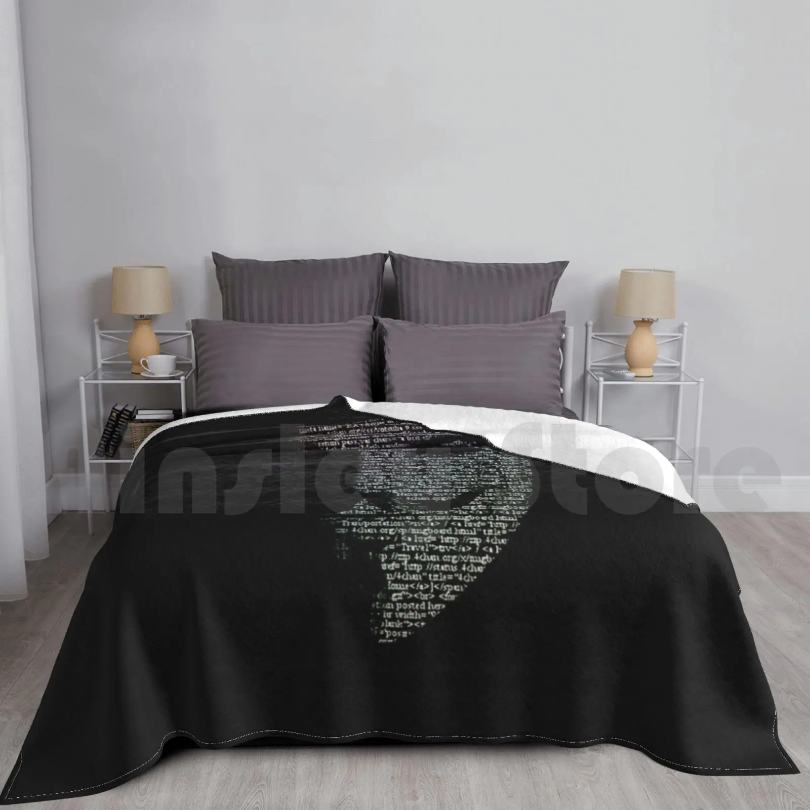 

Hacker Blanket Fashion Custom Hacker Computer Cyber Joker