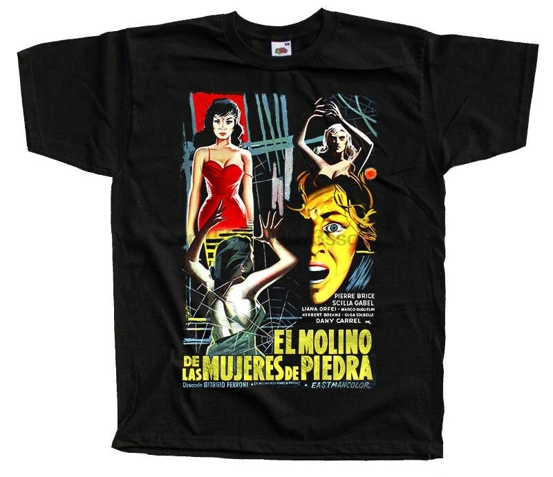 

S-5XL Mill of the poster 1960 T-Shirt (BLACK) ALL SIZES Stone Women movie