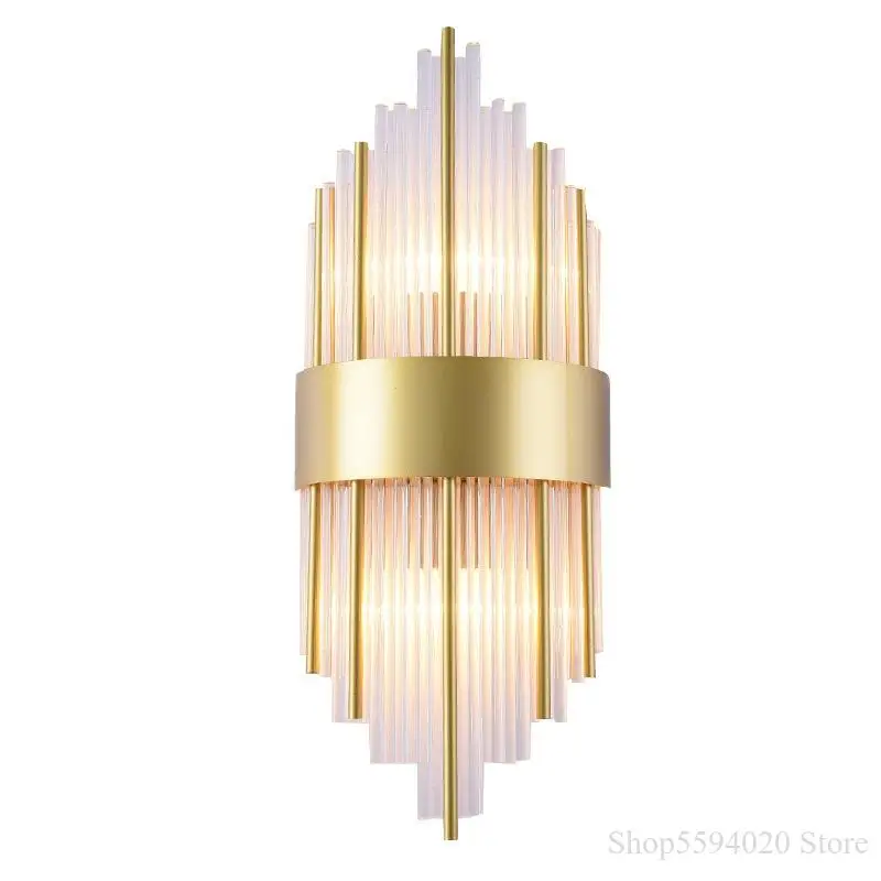 Современный простой стеклянный настенный светильник американский роскошный