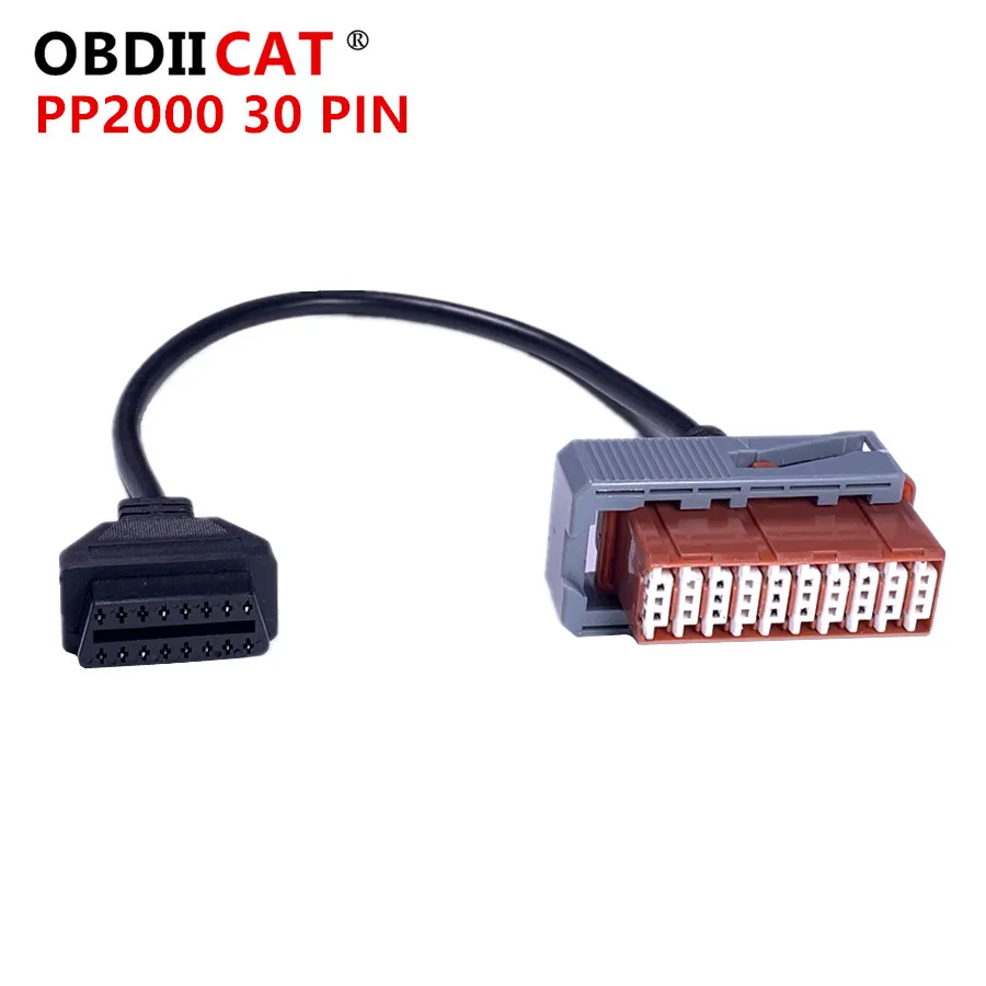 30 Pin папа к OBD OBD2 OBDII DLC 16 Женский адаптер автомобильного диагностического