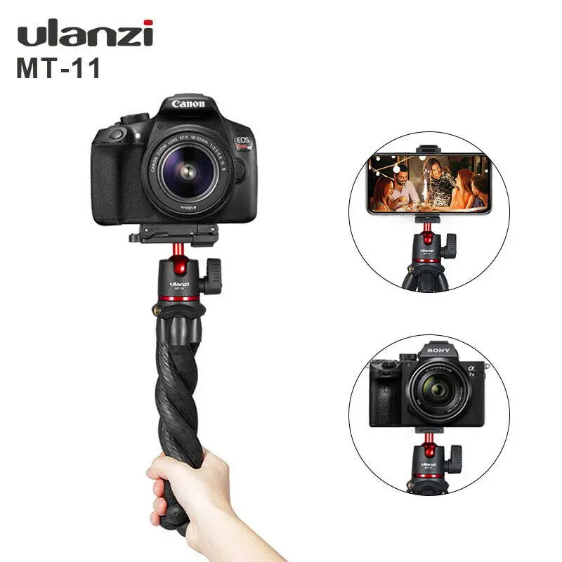 Гибкий штатив Осьминог Ulanzi для смартфона DSLR Vlog переносной 2 в 1 с удлинителем 1/4