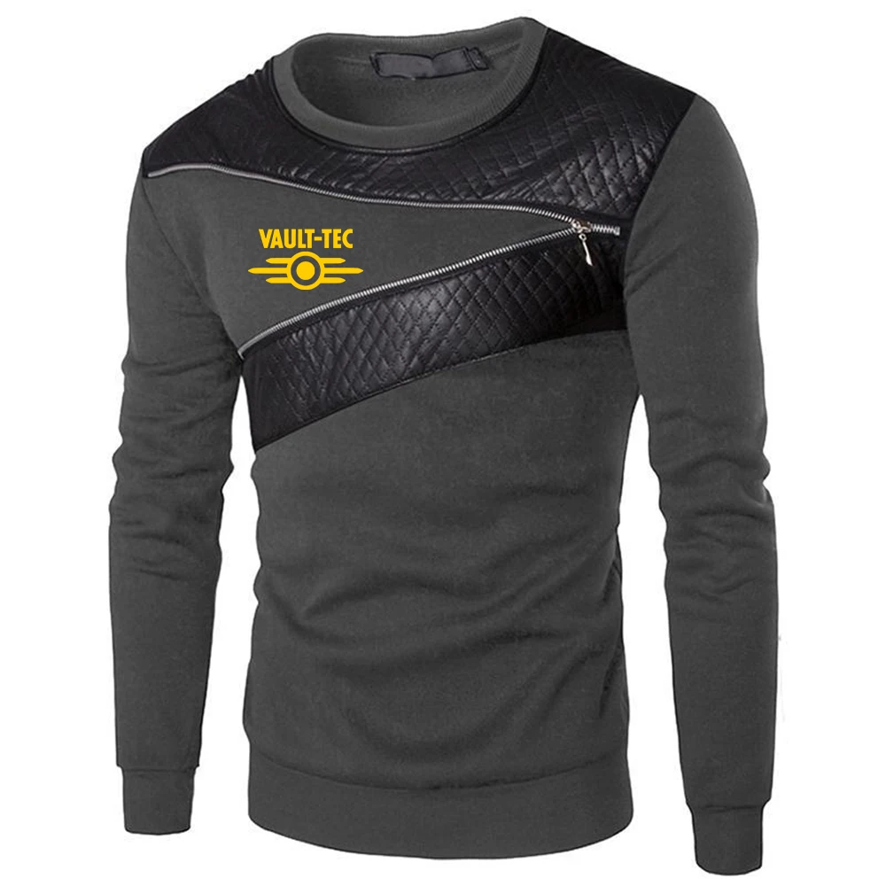 Мужской спортивный костюм с принтом длинным рукавом и молнией - купить по