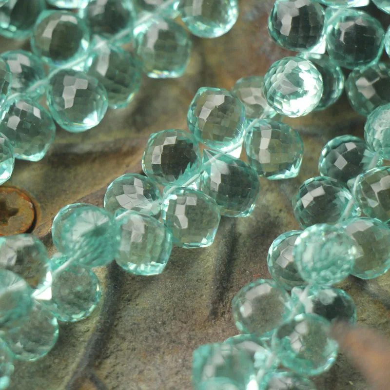 8 5 дюймов Новое поступление 52 шт превосходное качество Лондонский синий кварц