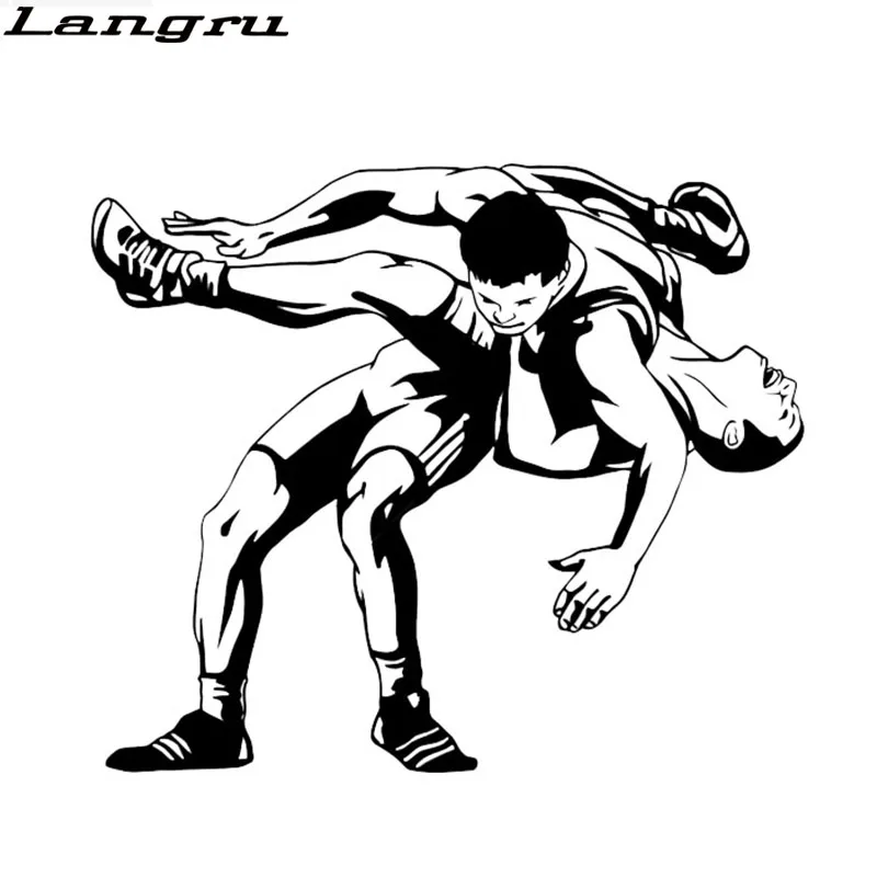 

Таинственные Стикеры для борьбы Langru 15,6*13,4 см, виниловые автомобильные аксессуары, силуэт Jdm