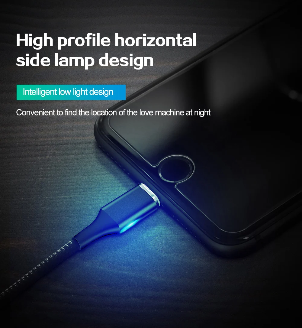 Магнитный кабель 3A для быстрой зарядки, кабель Micro USB type C для Android iPhone X XS MAX XR, магнитный usb-кабель для зарядки, нейлоновый шнур для передачи данных
