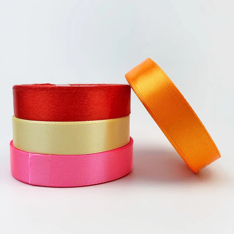 25 ярдов/рулон атласные ленты для поделок|Ленты шитья| |