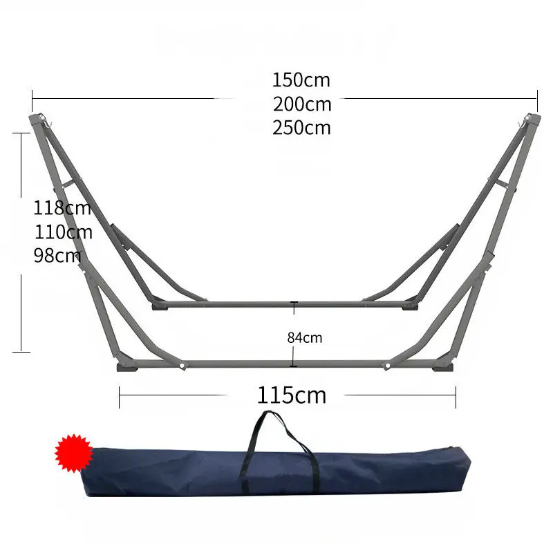 Сверхмощная универсальная подставка для гамака с сумкой переноски | Мать и