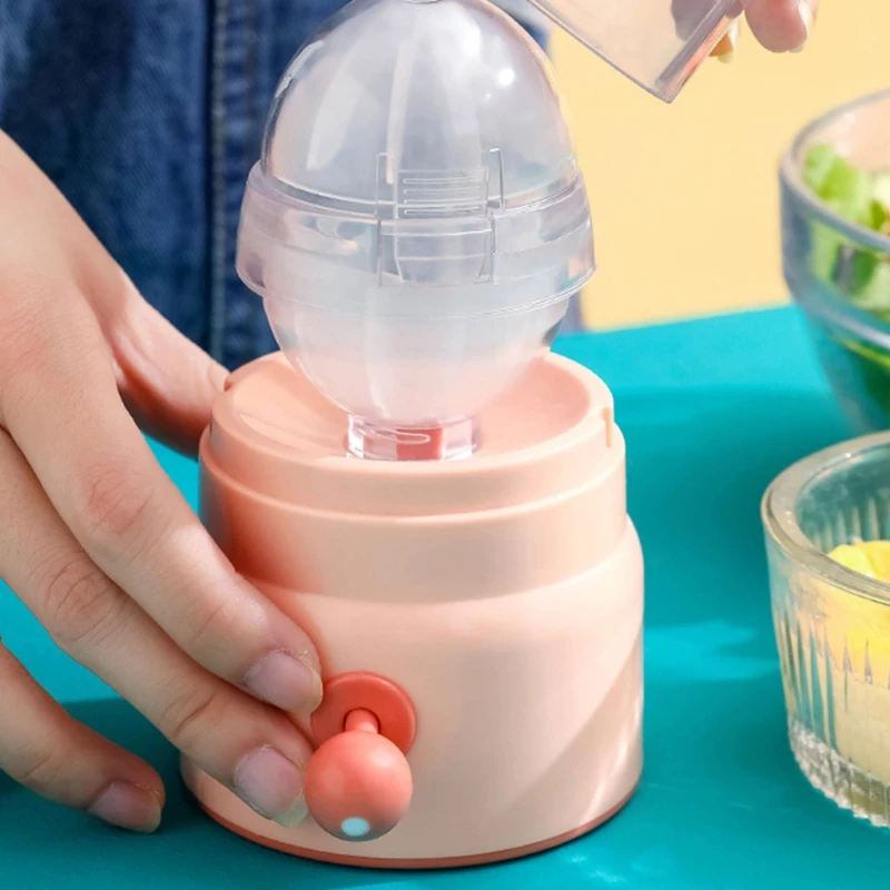 

R2JC Egg Scrambler Shaker Whisk Hand Powered Eggs Mixing Maker Manual Blender Mixer