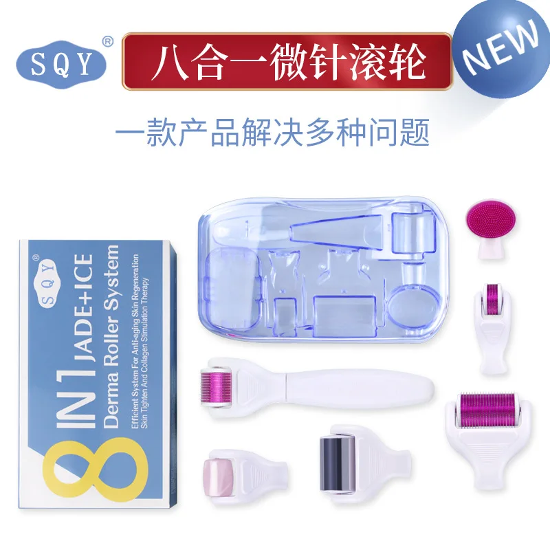 

Gold microneedle automatic sensor 192 needle roller beauty microneedle roller water soluble needle beauty instrument
