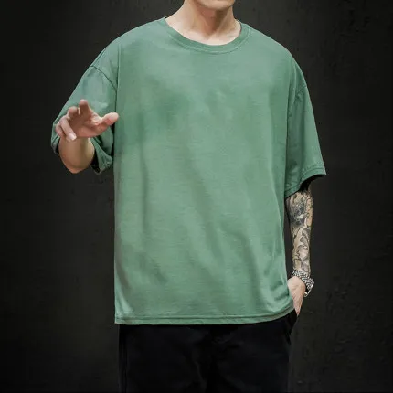 

New summer short-sleeved t-shirt men's trendy men's clothing on the wild 5375