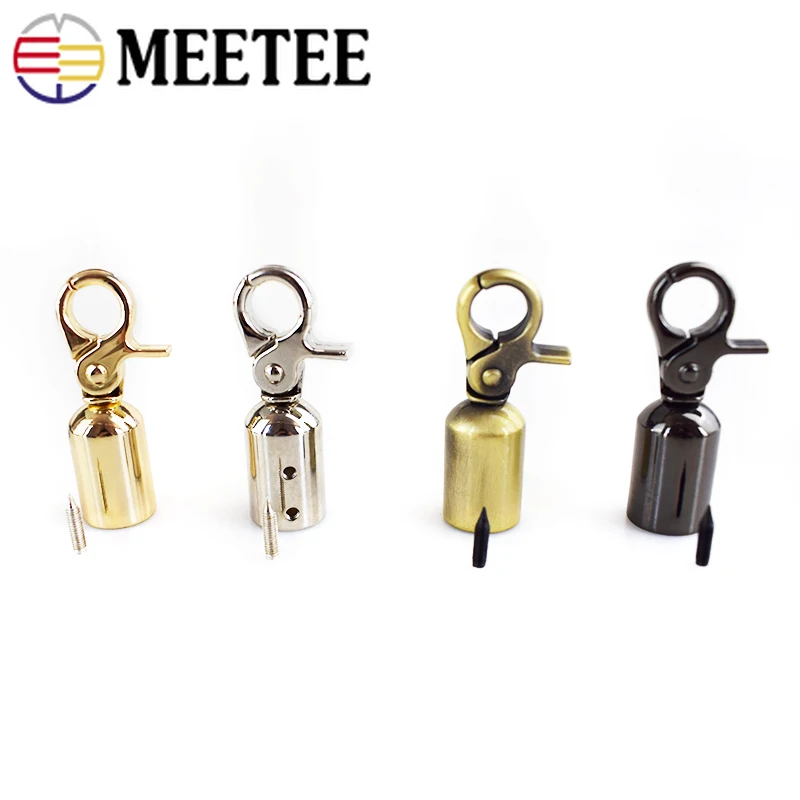 2/4 шт Meetee металлические пряжки сумка с ручкой ремень Крышка для ремня крючок