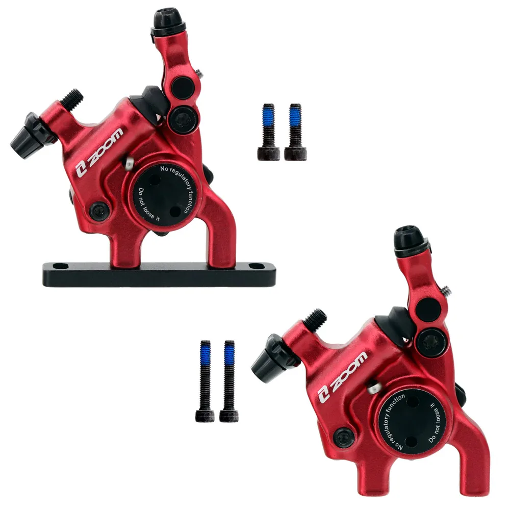 Комплект механических дисковых тормозов ZOOM анодированный зажим дисковые