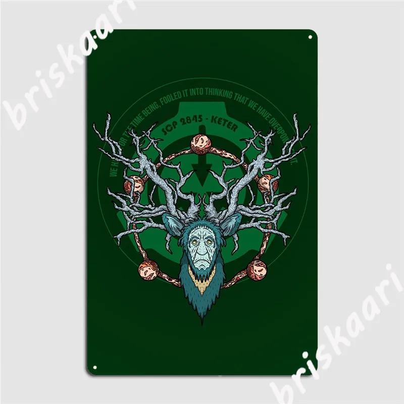 

Металлический плакат Scp 2845, Настенный декор, кинотеатр, гараж, дизайн, оловянный плакат