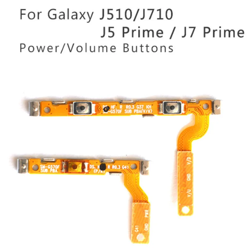 10 шт./лот для Samsung J510 J710 кнопка включения/выключения питания гибкий кабель Кнопка