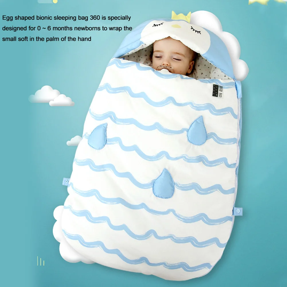 

Warm Receiving Dream Washable Cotton Blend Anti Shock Soft Baby Sleeping Bag Infant Stroller Multifunctional Blanket Bedding