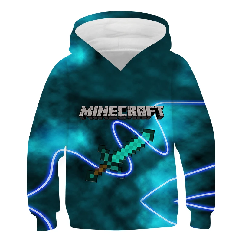

Children's Hoodie 3D New my-world game Boy hero Casual Fashion Top Harajuku Fun O-Neck Cartoons Kid Costume Boy's sweater