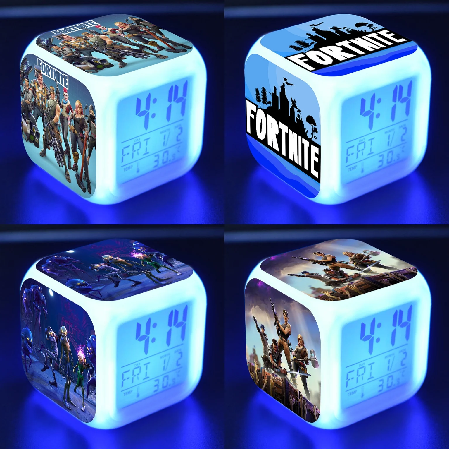 Fortnite Alarm Clock Digital Luminous LED Clocks Fortnight Kids Desk
Mini Anime Figure Wall Home Decor Living Room Birthday Gift