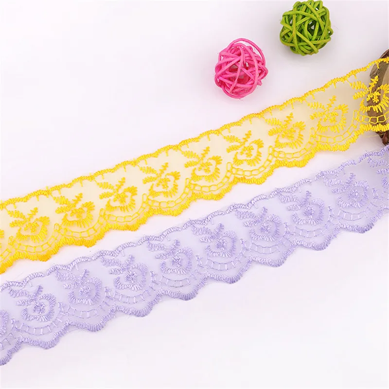 

9 м (10 м) с вышивкой красивое кружево, лента, тесьма с кружевной отделкой DIY ремесла домашнего декора аксессуары для шитья свадебное платье ук...