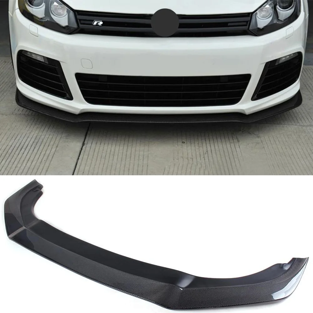 Углеродное волокно передний бампер спойлер для Volkswagen VW Golf 6 VI MK6 R20 R хэтчбек 2 двери