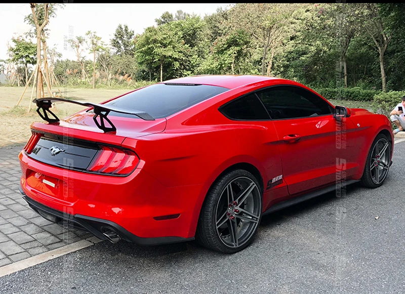 V Style Track GT карбоновое волокно задний багажник крыша универсальный спойлер крыло