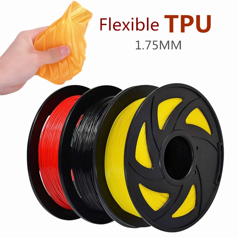Гибкий пластик для 3D-принтера, 1,75 мм, 1 кг/500 г/250 г | AliExpress