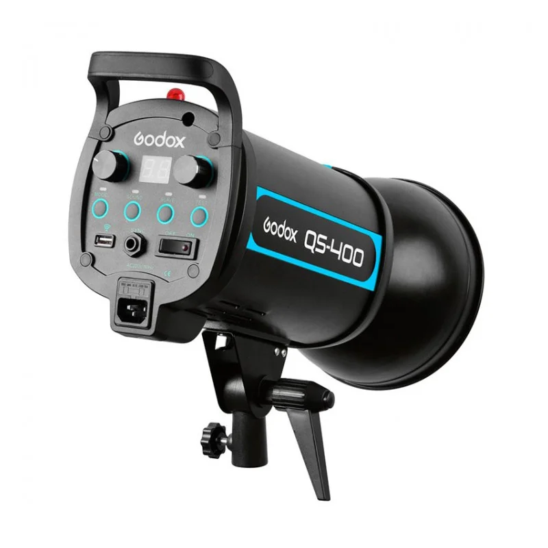 Godox QS-400 QS400 студийная фотовспышка стробосветильник 400Ws моно светильник Пышка