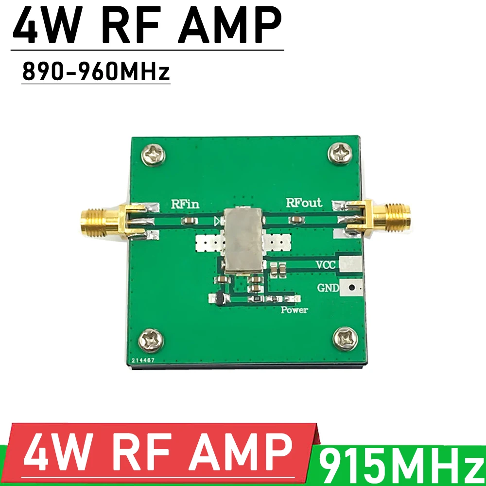 

915MHz 4W RF AMP 890MHz-960MHz RF power amplifier FOR for FM HF VHF / UHF RFID Ham Radio