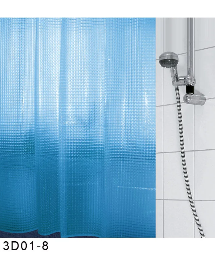 Creative Bathroom Curtain 3D Square Round Shower Waterproof Thickening Anti Mildew EVA Environmental Protection Material | Дом и сад