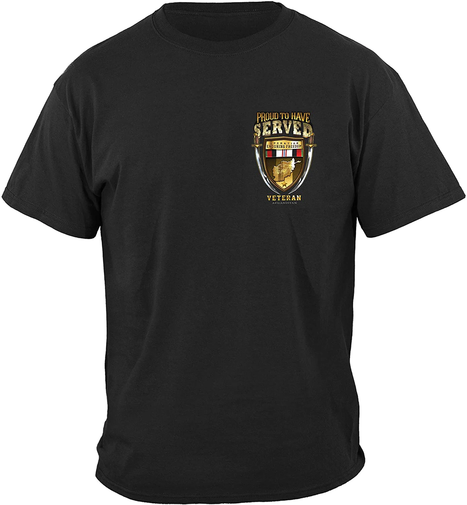 

Proud To Have Served. Enduring Freedom Vetran T-Shirt Summer Cotton Short Sleeve O-Neck Men's T Shirt New S-3XL Gift Tee