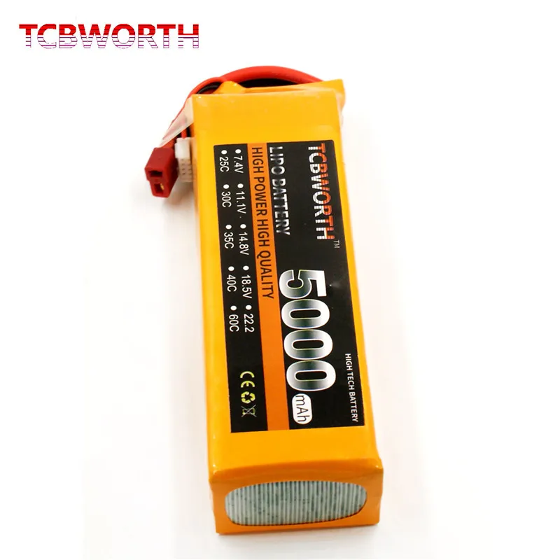 4S RC LiPo батарея 4S 14,8 V 5000mAh 60C Max 120C LiPo батарея 4S для радиоуправляемый самолет, Квадрокоптер вертолет Квадрокоптер автомобиль 14,8 V RC батарея