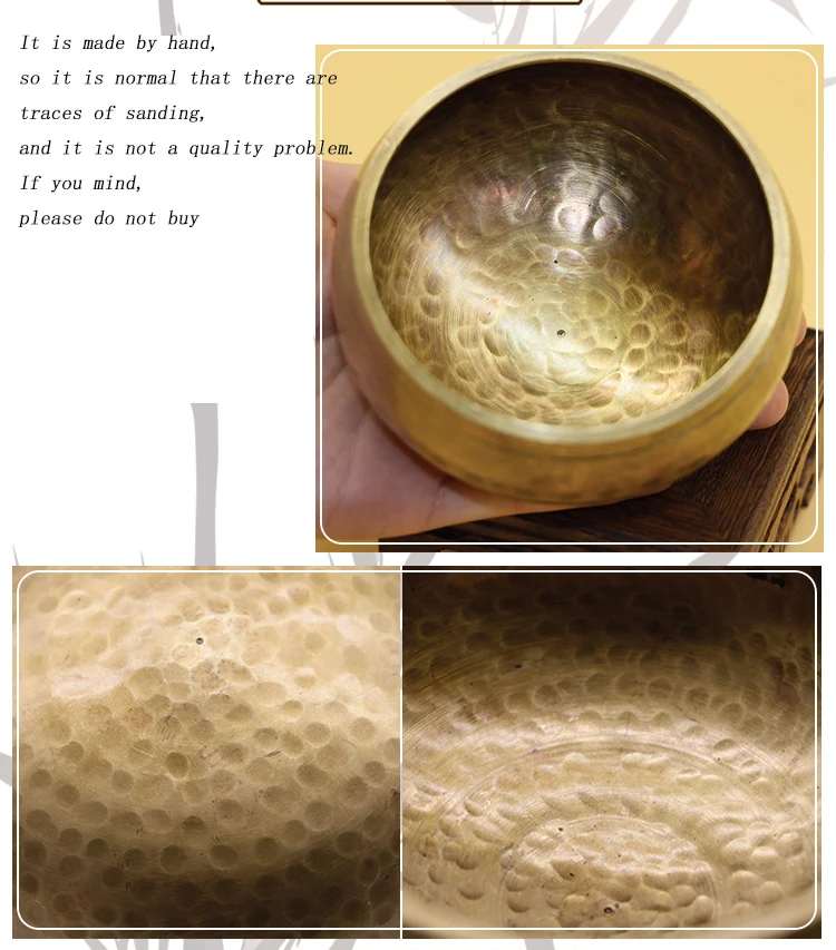 Тибетская звуковая чаша из Непала ручной работы Будда для йоги медитации песен