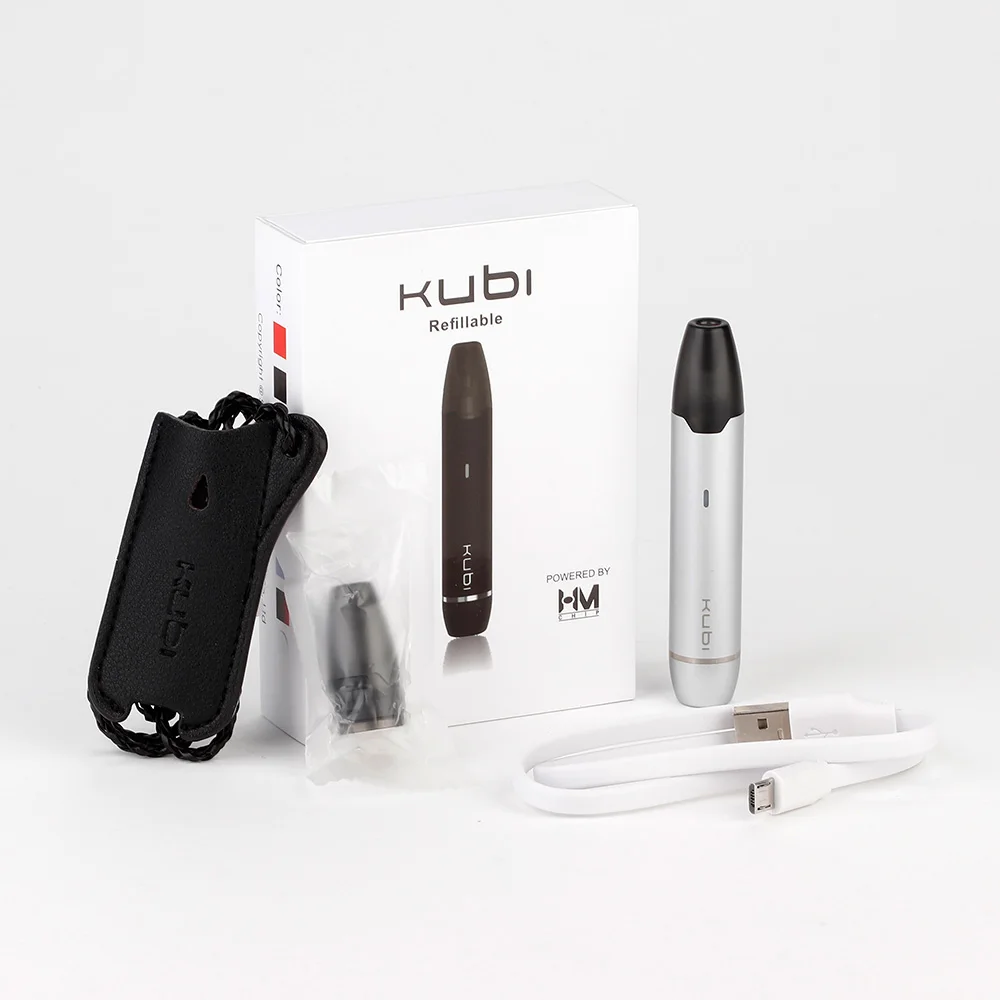 Оригинальный многоразовый вейп набор Hotcig Kubi аккумулятор 550 мАч картридж 1 7 мл