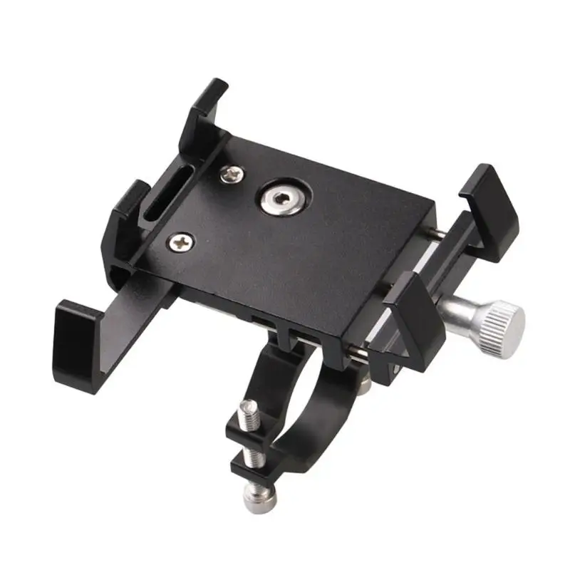 Mountain Bike Aluminum Alloy Cell Phone Fixed Holder 360 Rotatable Fixed Navigation 5 Claw for Outdoor Cycling Tackles