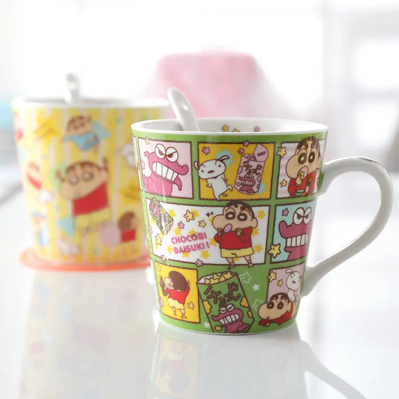 

Cartoon Xiaoxin Handmade Ceramic Coffee Cup Breakfast Milk Cup With Color Box Spoon Coaster Creative Children's Christmas Gift
