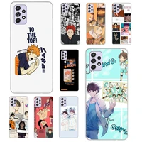 anime haikyuu volleyball case coque for samsung galaxy a52 a51 a71 a50 a12 a22 a32 a42 a72 a70 a21s a41 a40 a30 a11 cover funda